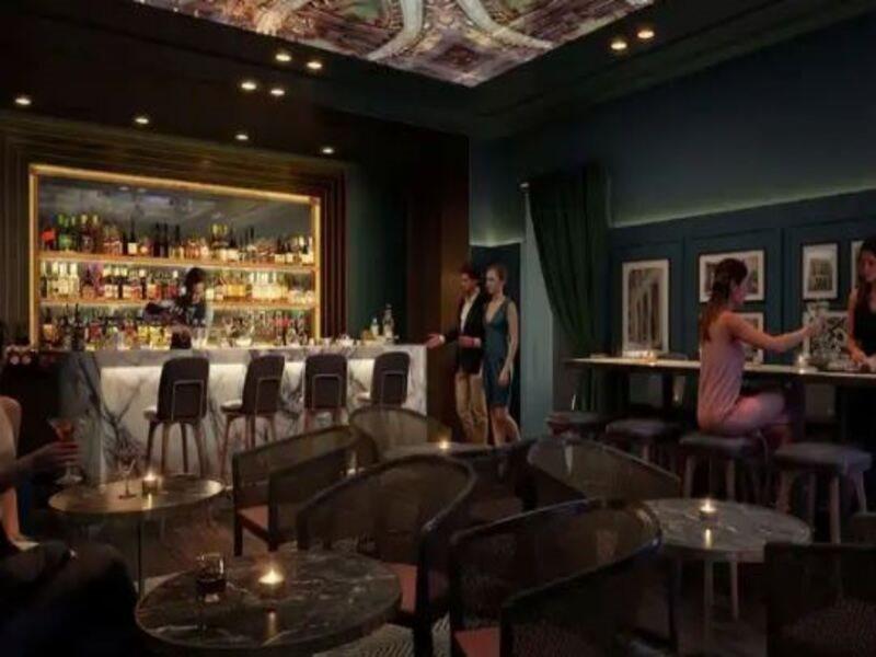 Hilton Melbourne Little Queen Street Bagian luar foto The bar at the 2012 opening