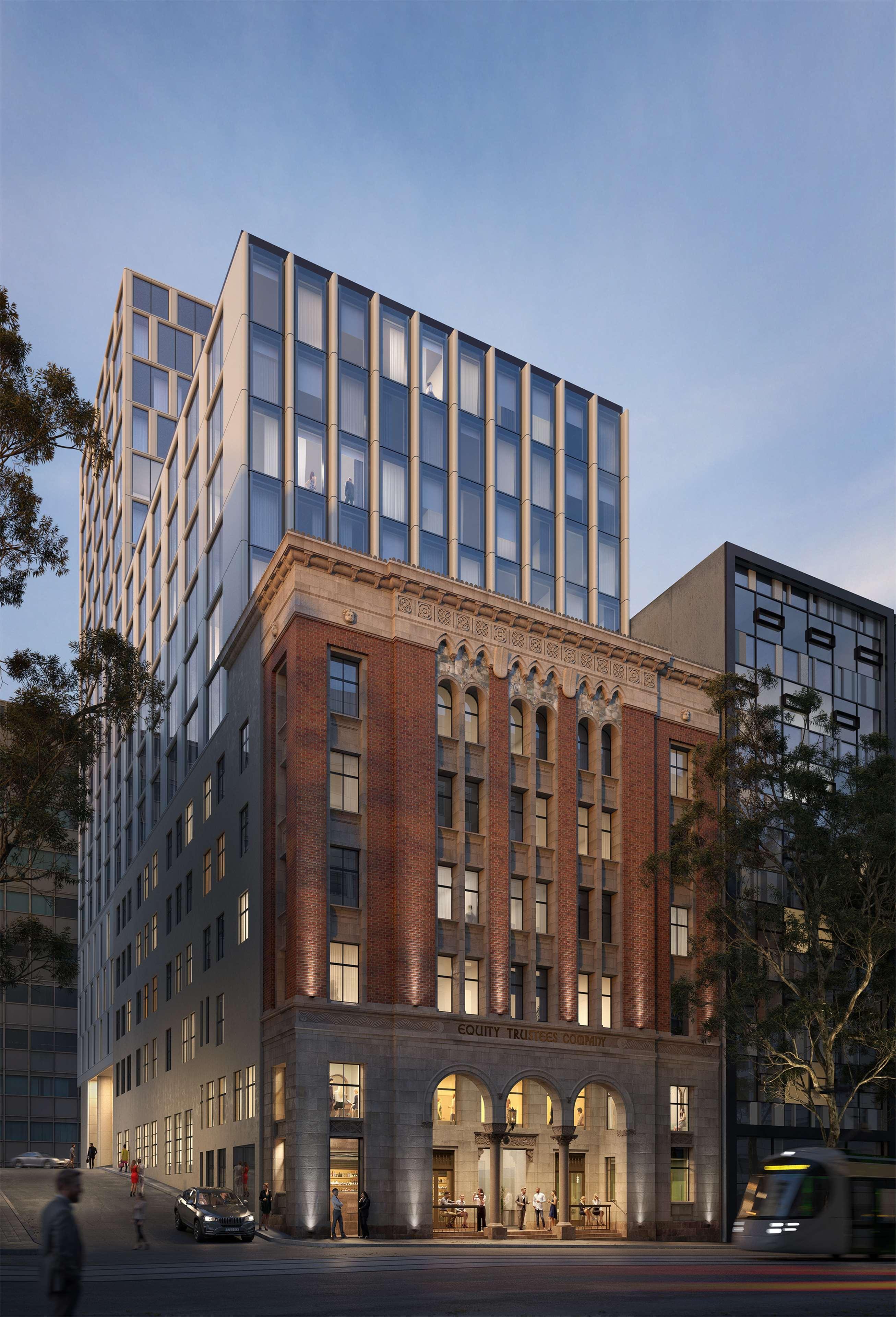 Hilton Melbourne Little Queen Street Bagian luar foto The proposed hotel