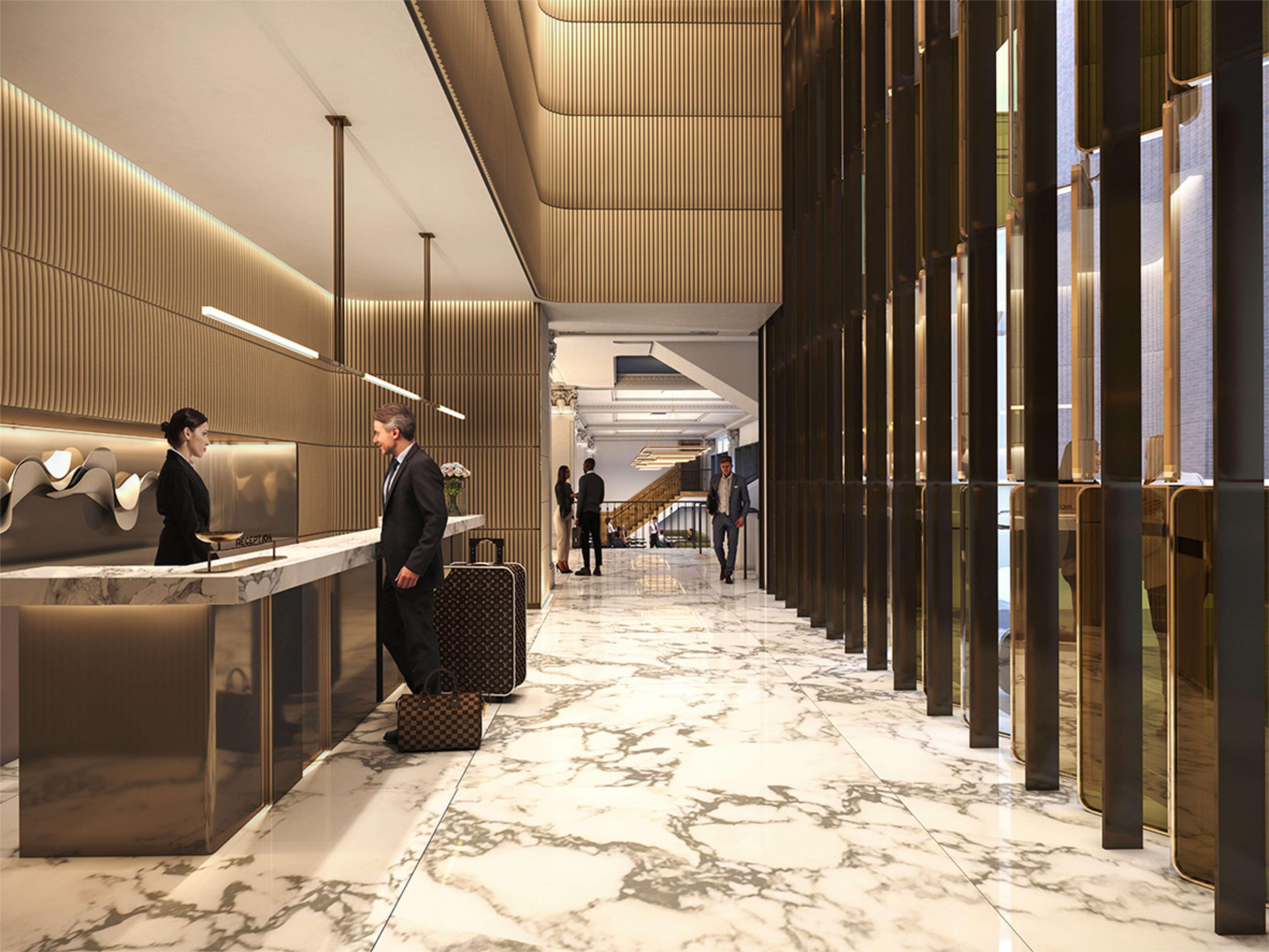 Hilton Melbourne Little Queen Street Bagian luar foto The new private suite at London Heathrow Airport