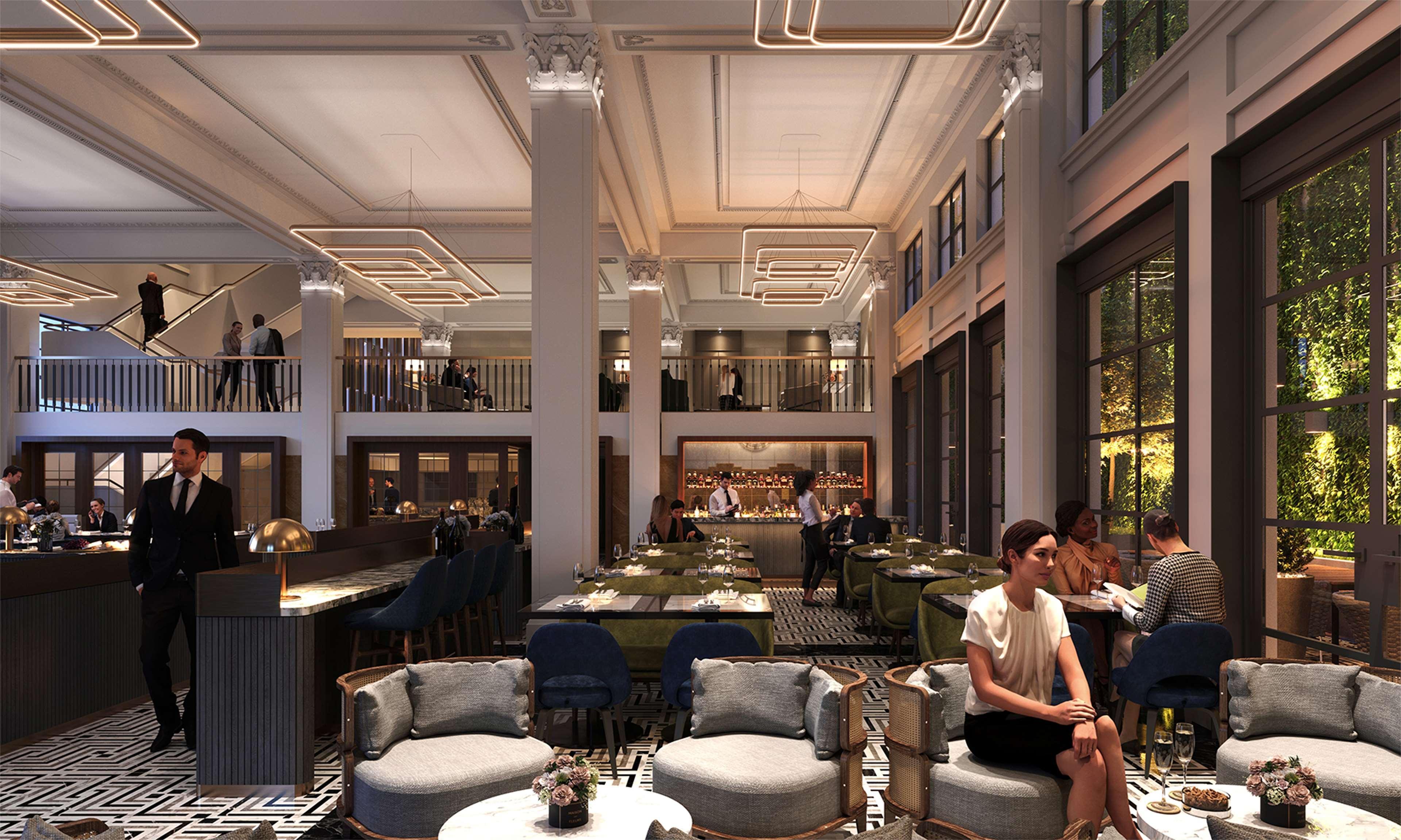 Hilton Melbourne Little Queen Street Bagian luar foto The interior of the restaurant